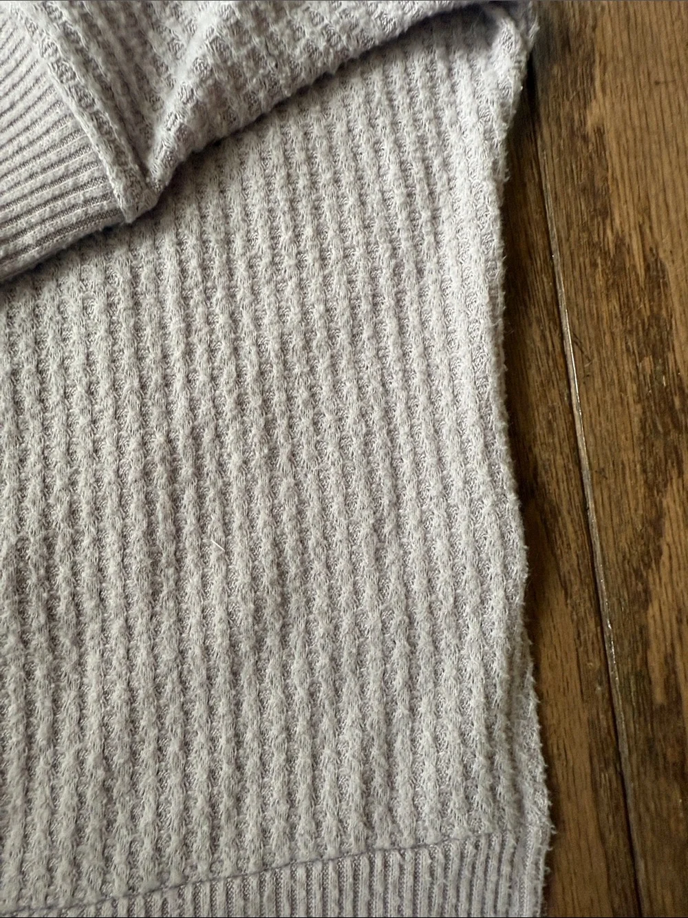 Light Gray V-Neck Women's Sweater